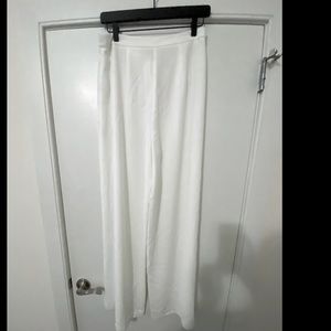 New w tags High waisted wide leg white pants